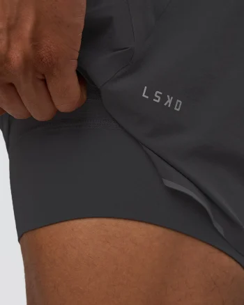 Discount LSKD Hybrid Lined 5" Short Dark Storm