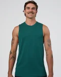 Clearance LSKD Mens AeroFLX+ Seamless Muscle Tank Transformative Teal/Transformative Teal