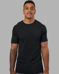 Clearance LSKD Mens AeroFLX+ Seamless Tee Black Marl