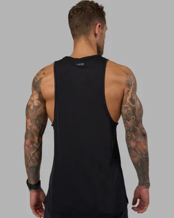 Clearance LSKD Mens Pace Running Tank Black
