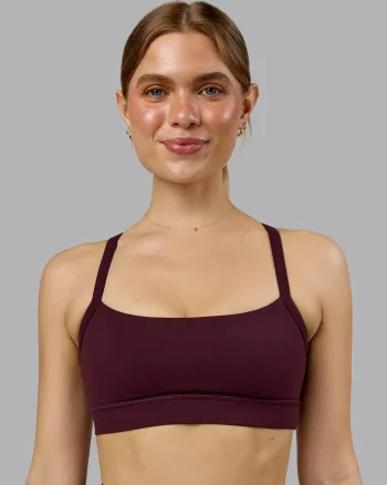 Outlet LSKD Momentum Sports Bra Cherry Lacquer