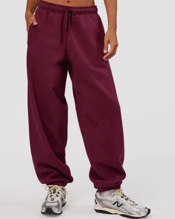 Hot LSKD MVP Oversized Slouchy Fit Track Pant Cherry Lacquer