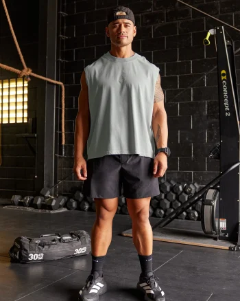 New LSKD Oversized Heavyweight Boxed Tank Light Grey Marl