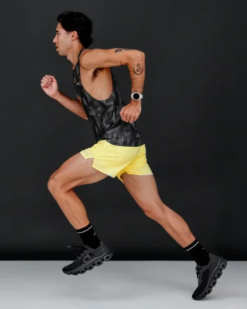 Clearance LSKD Pace 5" Lined Performance Shorts Yellow Fizz