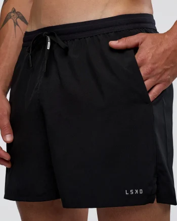 Sale LSKD Pace 5" Running Short Black