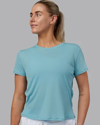 Online LSKD Pace Running Tee Retro Blue White