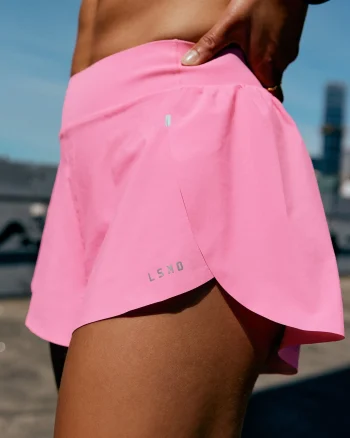 Online LSKD Pacer 3" Running Short Candy Pink