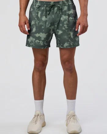 Sale LSKD Rep 5" Performance Short Washed Camo Carbon