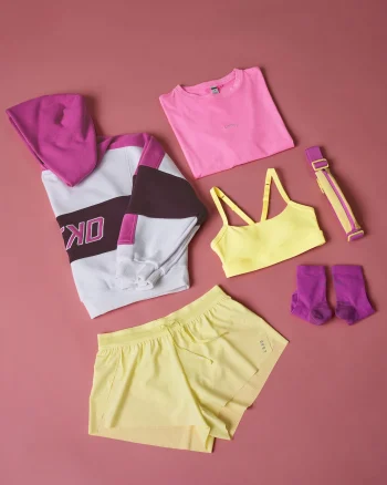 Outlet LSKD Rep Run Belt 2.0 Yellow Fizz Ultra Fuchsia