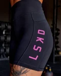 Fashion LSKD Rep Ultra High-Rise 6" Short Pockets Black Ultra Fuchsia