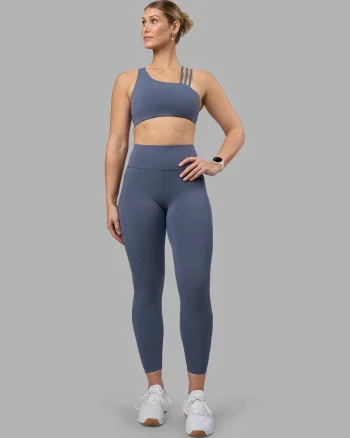 Best LSKD Rep Ultra High-Rise 7/8 Legging Pockets Night Shadow White