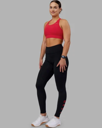 Online LSKD Rep Ultra High-Rise Full Length Legging Pockets Black Scarlet