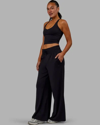 Best LSKD Restore CloudFLX Wide Leg Pants Black