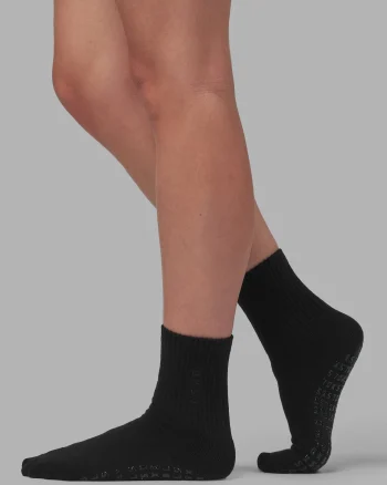 Fashion LSKD Signal Pilates Crew Grip Socks 2.0 Black Black