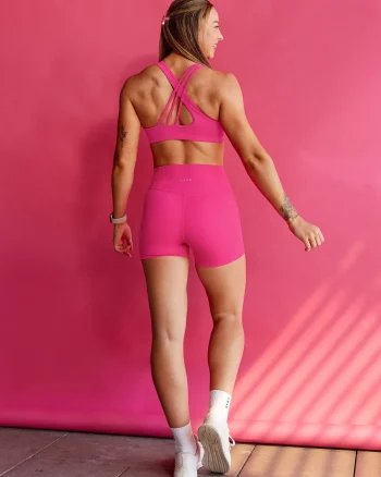 Best LSKD Stamina Rise Sports Bra Ultra Pink