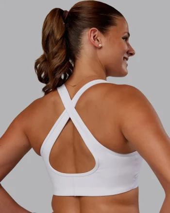 New LSKD Stamina Sports Bra White