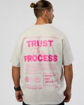 Online LSKD Trust The Process Heavyweight Unisex Oversized Tee Digital Mist Ultra Pink