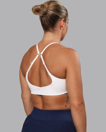 New LSKD Twist Sports Bra White