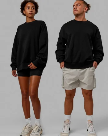 Sale LSKD Unisex MVP Sweater Oversize Black