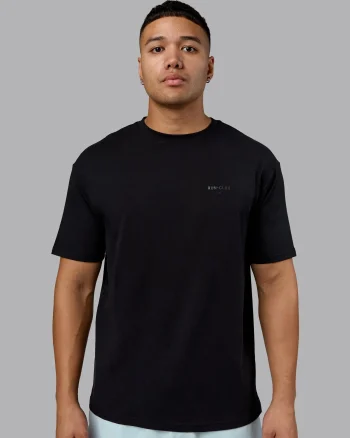 Best LSKD Unisex RUN CLUB FLXCotton Tee Oversize Black Reflective