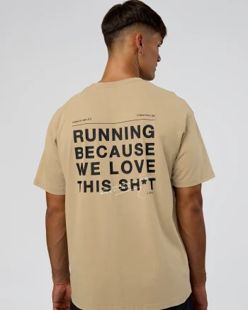 Online LSKD We Love This FLXCotton Oversized Tee Greige Washed Black