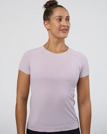 Best LSKD Womens AeroFLX+ Seamless Tee Fair Orchid/Fair Orchid