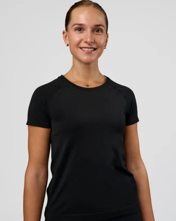 Best LSKD Womens AeroFLX+ Seamless Tee Black/Black