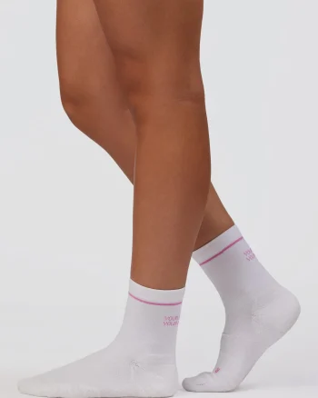 Fashion LSKD Your Race Fast Performance Quarter Socks White Marshmallow